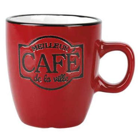 Tasse 15 cl bistrot coloris rouge pas cher