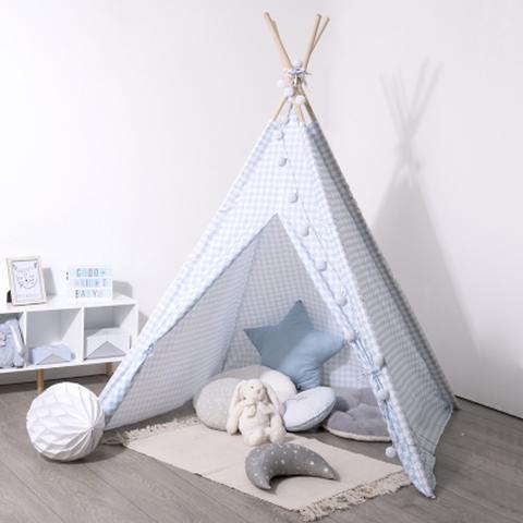 Tipi décoratif tipi bleu pas cher