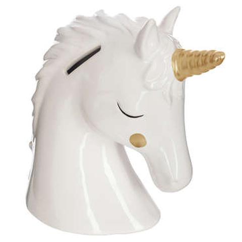 Tirelire licorne odon coloris blanc pas cher