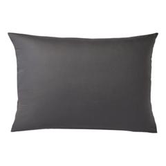 2 taies d'oreillers 50x70 cm dodo coton anthracite pas cher