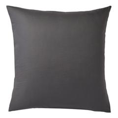 2 taies d'oreillers 65x65 cm dodo coton anthracite pas cher