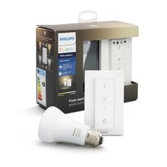 Ampoule led + télécommande 9 , 5w équiv 60w 806 lm e27 blanc chaud pas cher