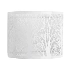 Applique en métal l.24 cm h.20 tree blanc pas cher