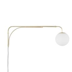 Applique / potence laiton et opaline , moricio pas cher