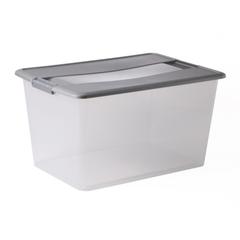 Boîte 48l kliker a3 deep argent / transparent pas cher