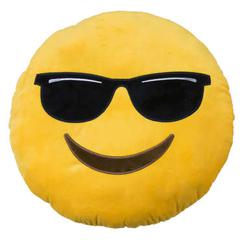 Coussins 30x30 cm emoticone lunettes pas cher