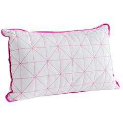 Coussins 30x50 cm graphique fuchsia pas cher