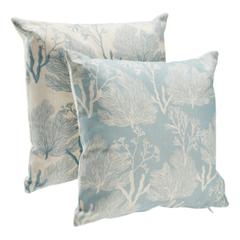 Coussins 40x40 cm abyss vert de gris ou beige pas cher