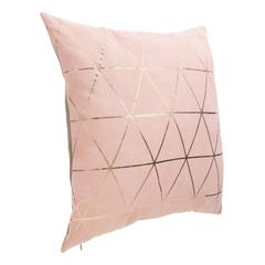 Coussins 40x40 cm graphique rose pommette pas cher