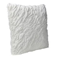 Coussins 40x40 cm paillettes blanc pas cher