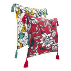 Coussins 40x40 cm syria jaune ou rouge pas cher