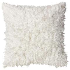 Coussins 45x45 cm sheepy coloris blanc pas cher