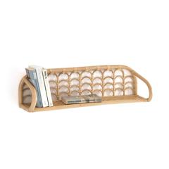 Etagère vintage canne de rotin , malu pas cher