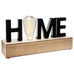 Home mot deco led l.34 cm home noir pas cher