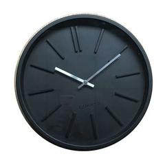 Horloge 35 cm qoma coloris noir pas cher