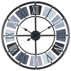 Horloge 70 cm indus coloris noir pas cher