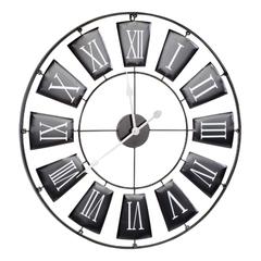 Horloge d.70 cm met noir pas cher