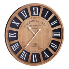 Horloge d80 cm galerie naturel pas cher