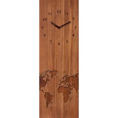 Horloge en verre 20x60 time art marron pas cher