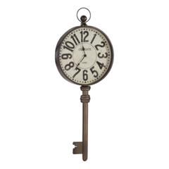 Horloge h100 cm clef marron pas cher