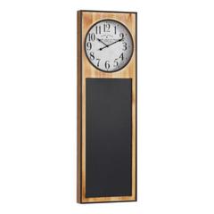 Horloge h115 cm ardoise marron pas cher