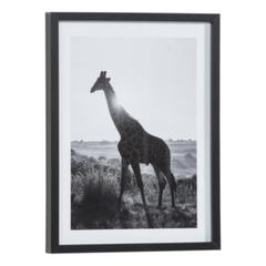 Image 30x40 cm girafe soleil noir pas cher