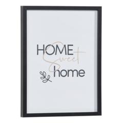 Image 30x40 cm home sweet home noir / blanc pas cher