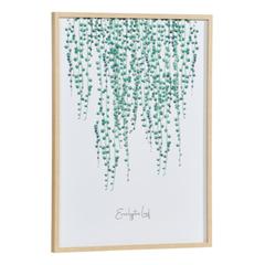 Image 50x70 cm eucalyptus blanc / vert / naturel pas cher