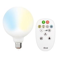 Kit ampoule led globe g125 e27 idual opale pas cher