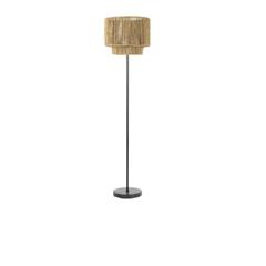 Lampadaire corde h. 160 cm kaoly beige noir pas cher