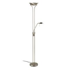 Lampadaire elite 2 acier brossé pas cher