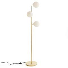 Lampadaire laiton et opaline , moricio pas cher