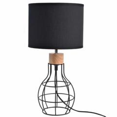 Lampe à poser vasco noir pas cher