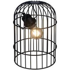 Lampe aura cage coloris noir pas cher