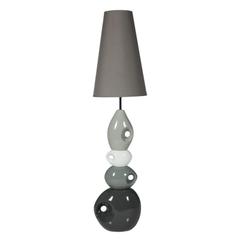 Lampe de sol thalia gris pas cher