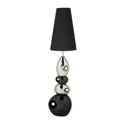 Lampe de sol thalia lp de sol noir et chrome pas cher