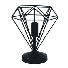 Lampe en métal diamant coloris gris pas cher