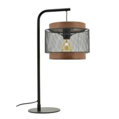 Lampe métal grille h. 57 cm taiga noir pas cher