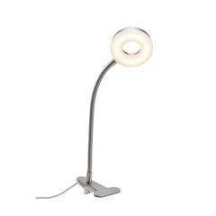 Lampe pince de bureau 24 led frantz nickel pas cher