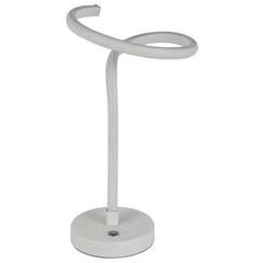 Lampe spirale coloris blanc / chrome pas cher