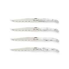 Lot de 4 couteaux imitation marbre , laguiole pas cher