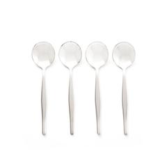 Lot de 4 cuillères à soupe , violaine pas cher