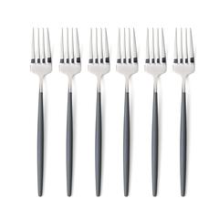 Lot de 6 fourchettes inox barbule pas cher