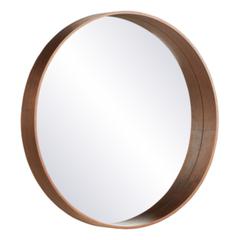 Miroirs d.70 cm upsala bois foncé pas cher