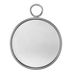 Miroirs rond avec anneau 50x40 cm coloris doré pas cher