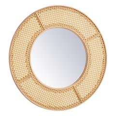 Miroirs rond d70 cm cannage naturel pas cher