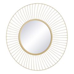 Miroirs rond d70 cm kasteli doré pas cher