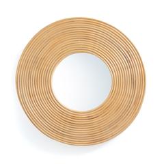 Miroirs rond en rotin , nogu pas cher