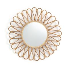 Miroirs rotin et bambou forme soleil ø50 cm , nogu pas cher