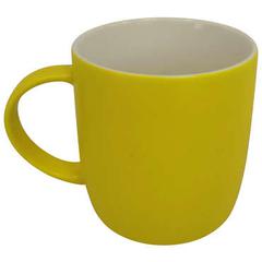 Mug en porcelaine francis coloris jaune pas cher